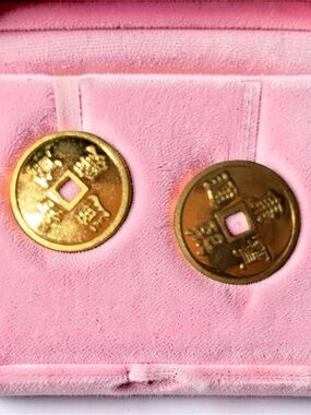 22kt solid Premium Gold CHINESE Coins Men & Women for 2 coins